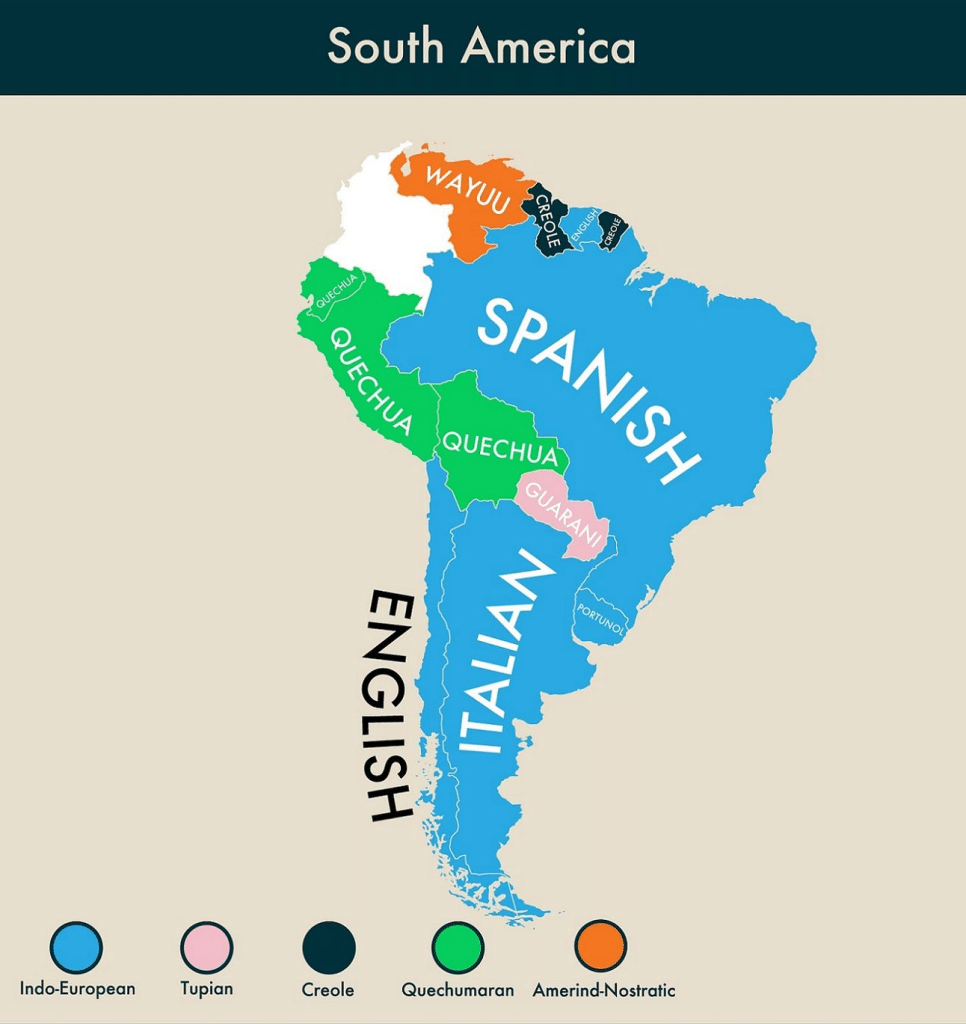 Map Shows Second Most Popular Language In Every Country The Language