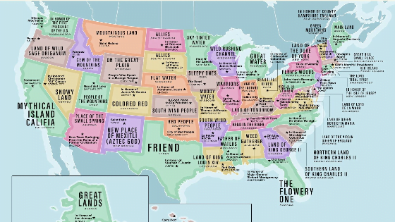 The Literal Translation Of Every State And Major City In The US The