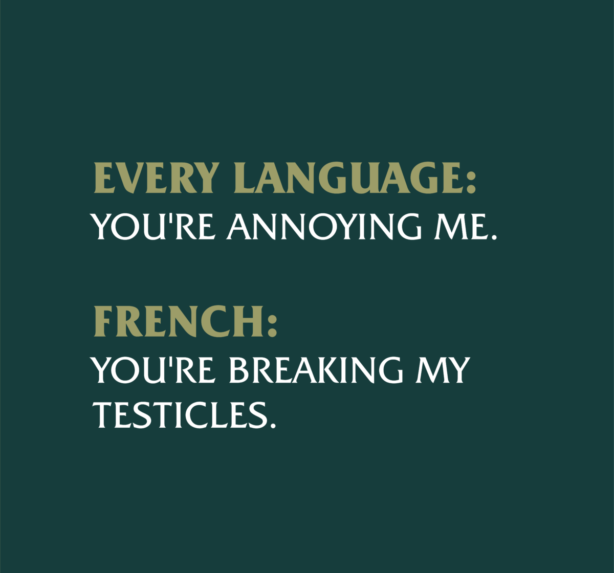 testicles-french