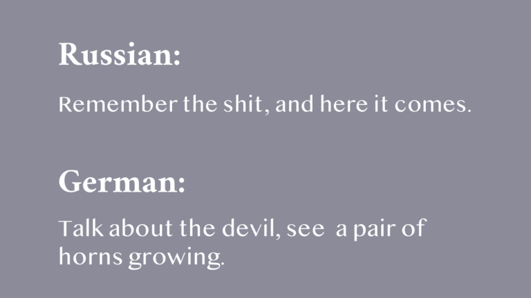 The Devil In Different Languages