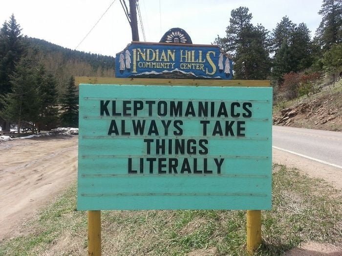 Guy In Colorado Is Putting The Funniest Signs, And The Puns Are ...